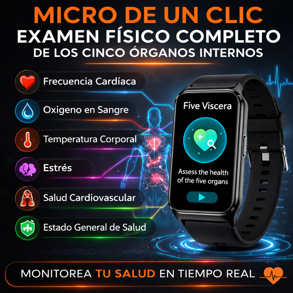 Smart Watch reloj Inteligente Glucosa Presión Arterial Presión Arterial Ácido Úrico Bt 2026