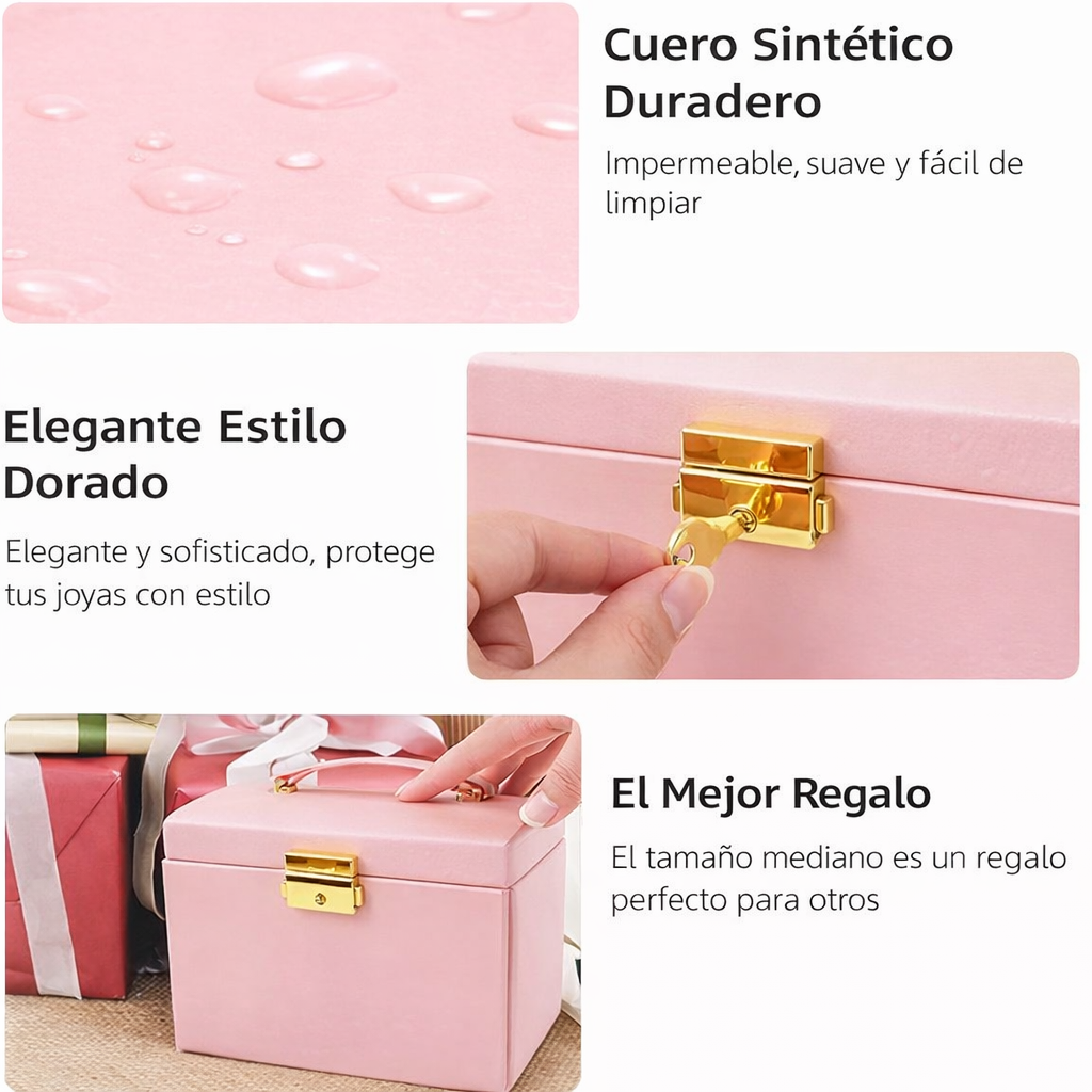 Joyero 3 Niveles Espejo Colores Pastel🎁
