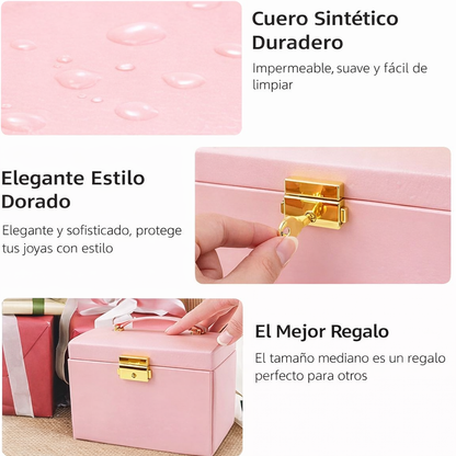Joyero 3 Niveles Espejo Colores Pastel🎁