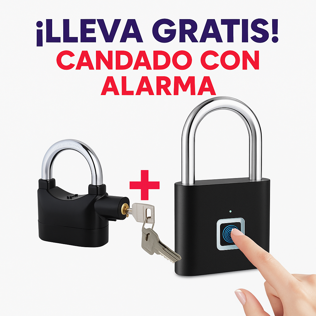 CANDADO INTELIGENTE CON HUELLA DACTILAR
