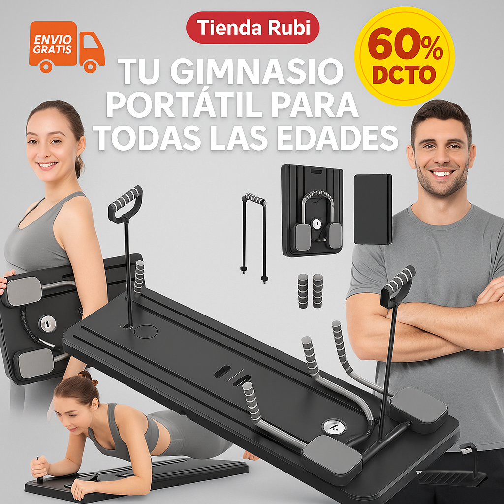 Tabla De Pilates Ejercicios Multifuncional Plegable Portatil