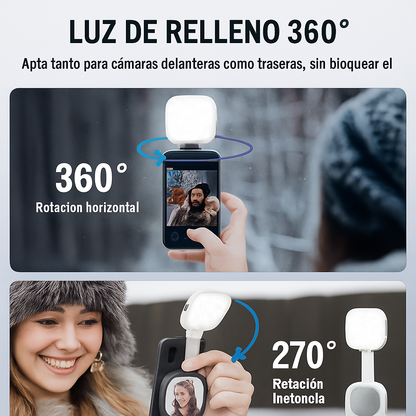 LAMPARA SELFIE LUZ MAGNETICA + OBSEQUIO🎁