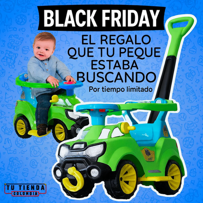 Carro Paseador y Montable 3 en 1