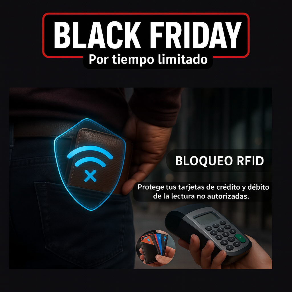 Billetera Inteligente con Bloqueo RFID Antirrobo