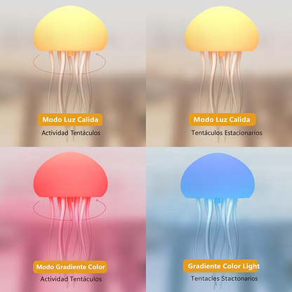 Lámpara LED  De Medusa Controlada Por Voz