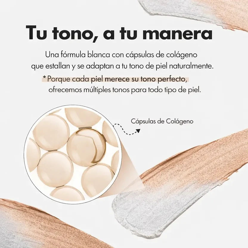 Barra De Maquillaje Coreana Que Cambia De Color Con Volufiline ELROEL BLANC