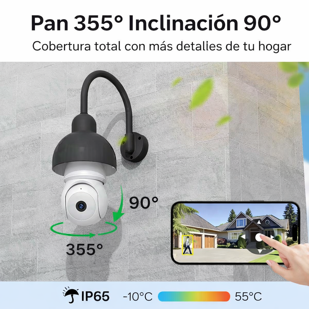 Cámara de Seguridad IMOU Bombillo 2K (3MP) – WiFi, Full Color, Detección Inteligente, Audio 2 Vías