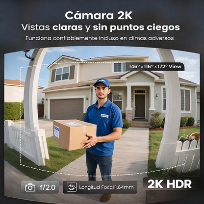 Cerradura Digital Inteligente con Cámara, Timbre WiFi 3 en 1 💡