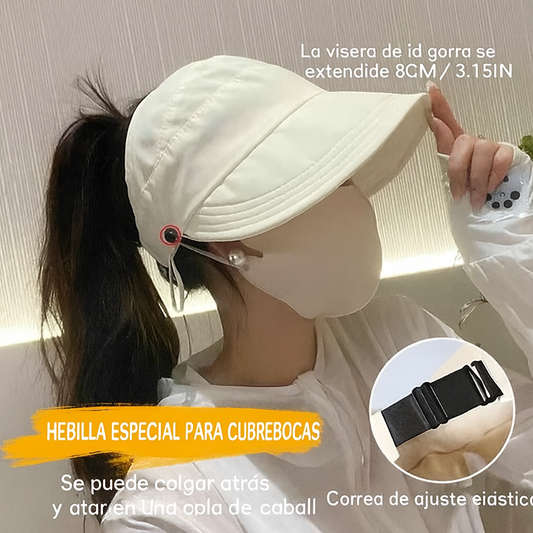 Sombrero para el sol con parte superior hueca y protección UV para exteriores