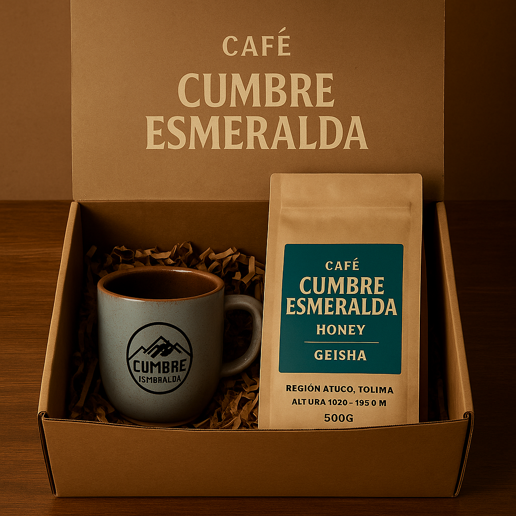 Café Cumbre Esmeralda Honey Geisha 100% Orgánico + Obsequio 🎁