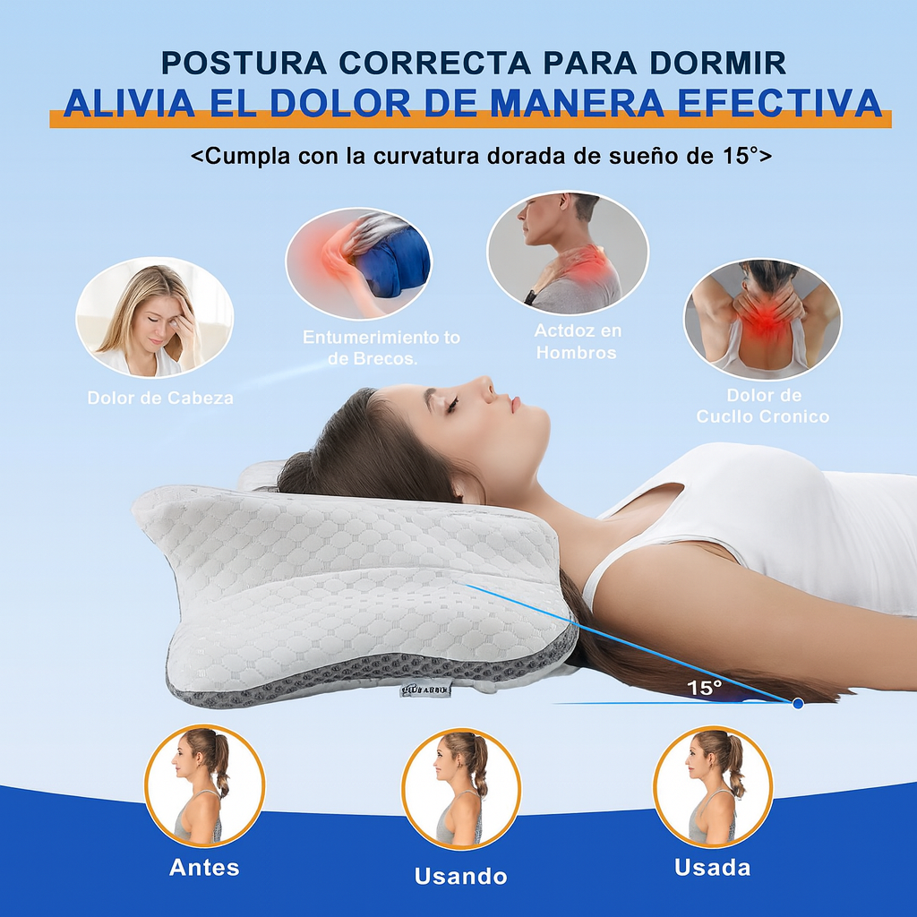 almohada ortopedica cervical ergonomica