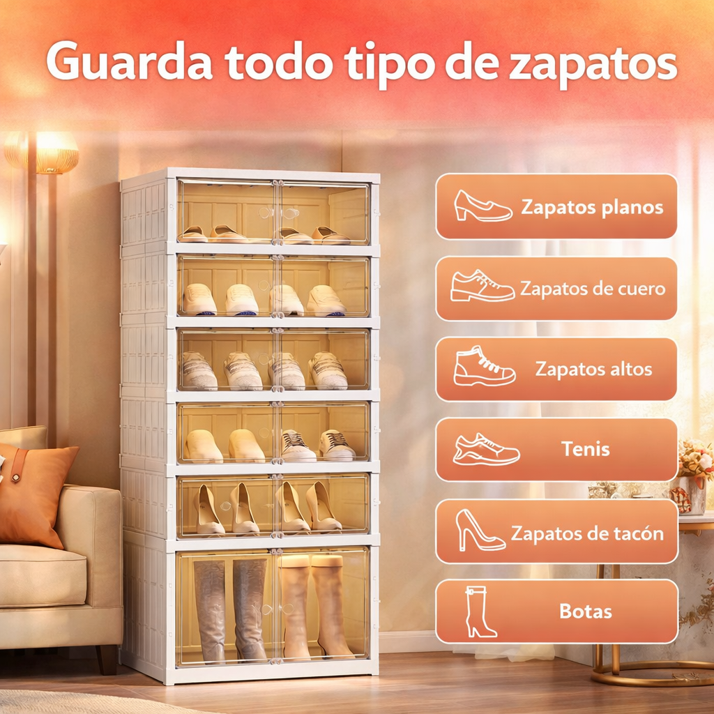Zapatero Organizador 9 Cajones Con Tapa