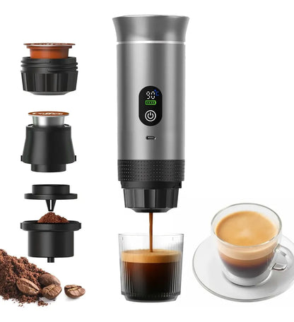 Cafetera Espresso Portátil 3 En 1 Con Pantalla Inteligente