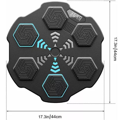 Maquina de Boxeo   Musical de 6 puntos Bluetooth Negra