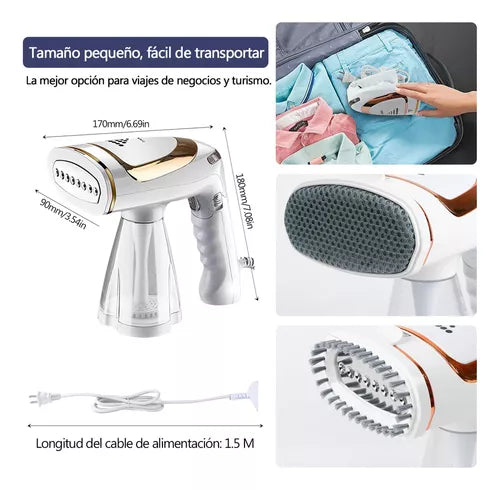 Plancha de ropa a vapor portátil plegable