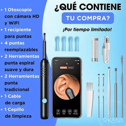 Otoscopio para oido con Cámara