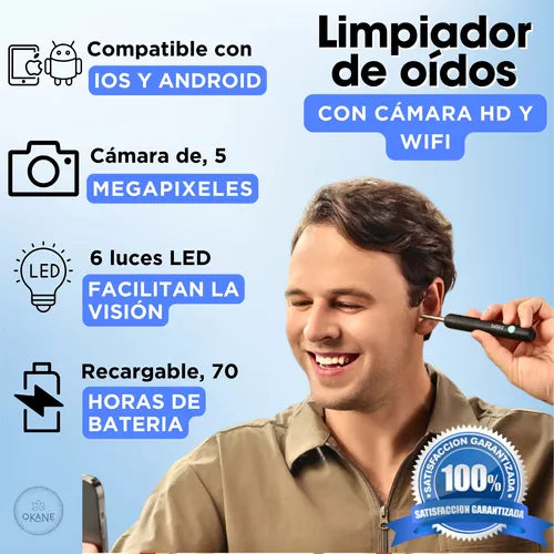 Otoscopio para oido con Cámara