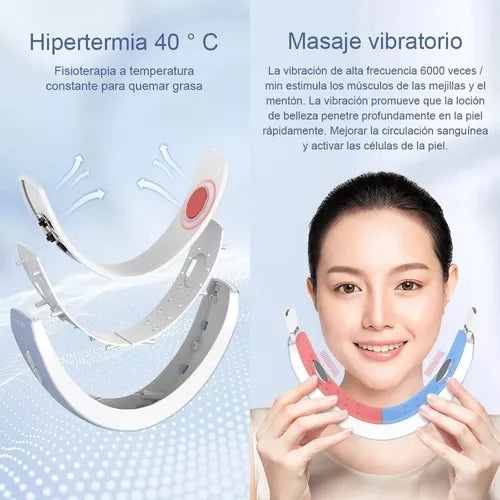 Eliminador de papada, máquina eléctrica Facial en V,  6 Modos Grandes y 9 Niveles de Intensidad Ajustables