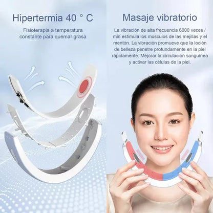 Eliminador de papada, máquina eléctrica Facial en V,  6 Modos Grandes y 9 Niveles de Intensidad Ajustables