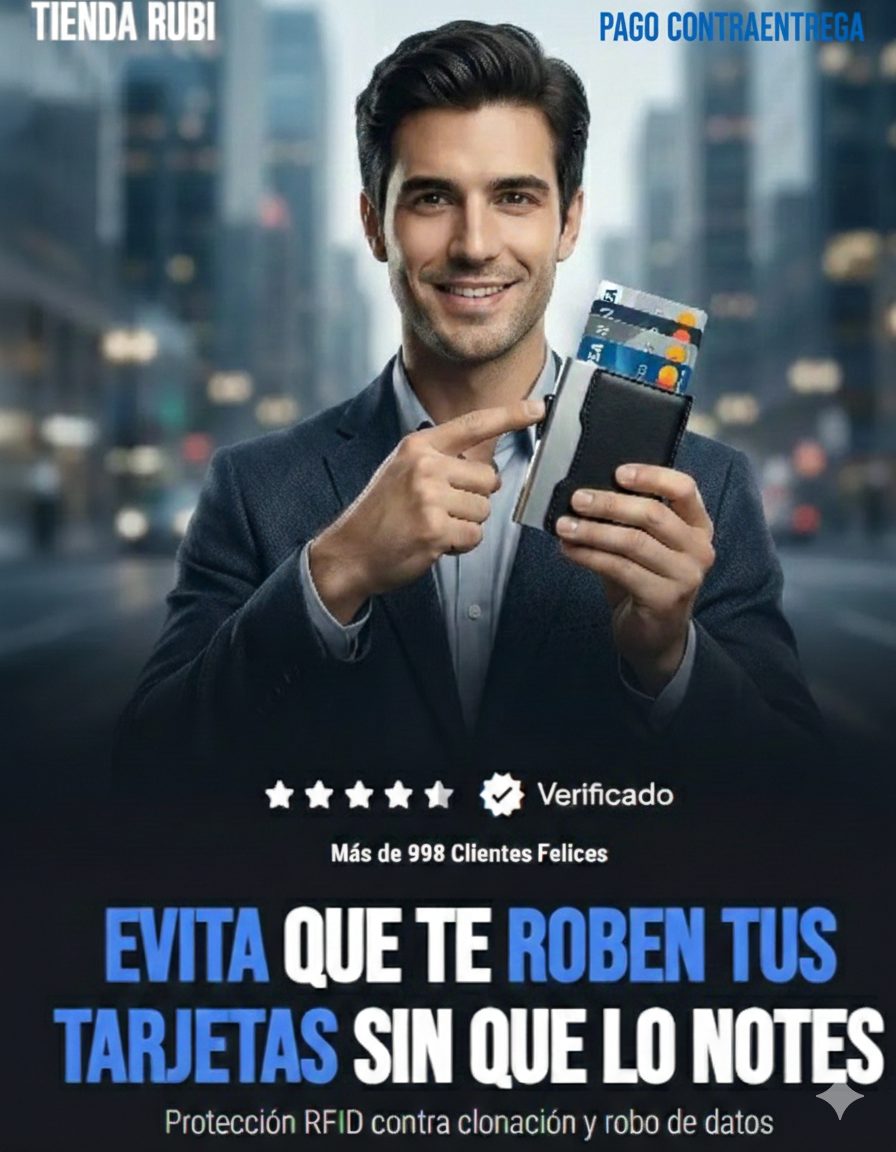 Billetera Inteligente con Bloqueo RFID Antirrobo