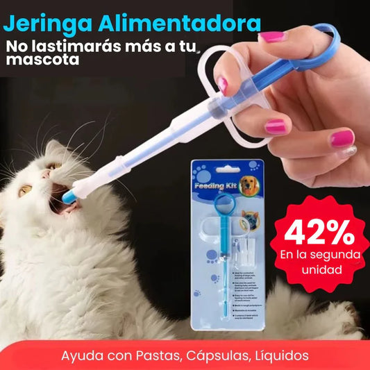 JERINGA ALIMENTADORA DE MEDICINA PARA MASCOTAS