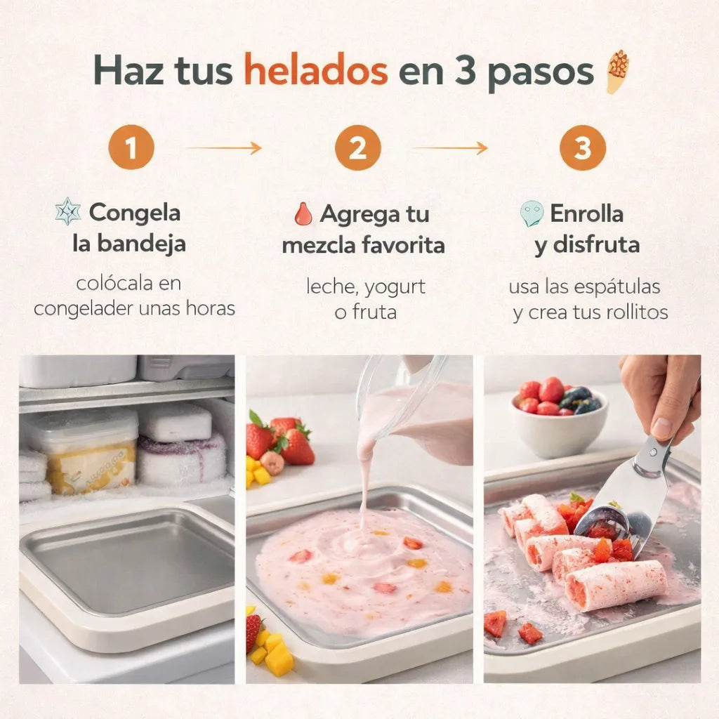 TABLA PARA HACER HELADOS HELADERA
