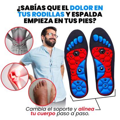 Plantillas de masaje de terapia magnética Ortopédicas  ajustables recortables