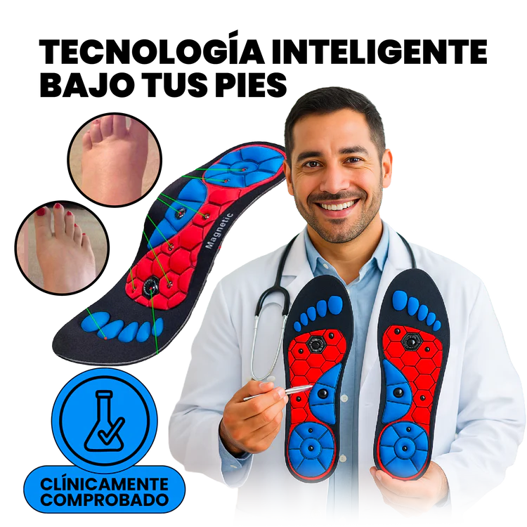 Plantillas de masaje de terapia magnética Ortopédicas  ajustables recortables