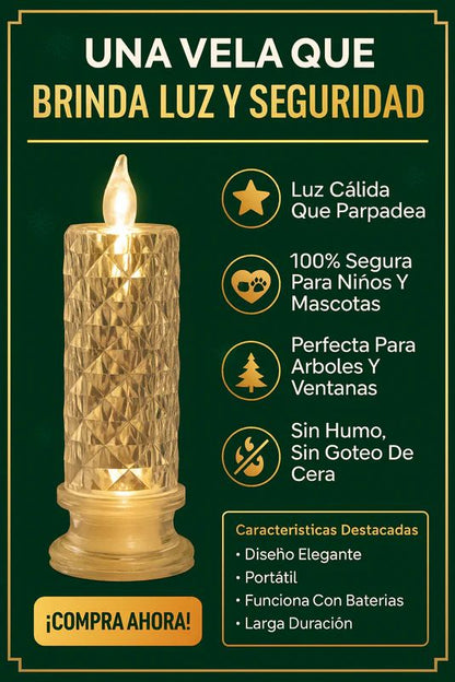 Velas LED X24 Decorativas con Luz Romántica y Segura