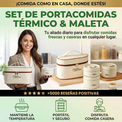 LONCHERA TERMICA PORTACOMIDA X4