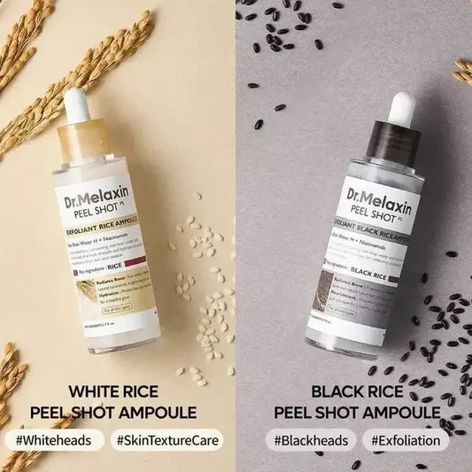 Dr.Melaxin Peel Shot Glow  Exfoliante de Arroz 80ml Exfoliante Facial y Corporal Removedor de Puntos Negros