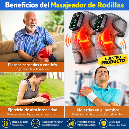 2PC Masajeador Térmico Para Rodilla, Hombro, y Dolores Musculares