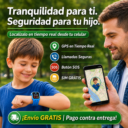 Reloj Inteligente con GPS  Seguridad y Conectividad para tu Hijo/a GRATIS SIM 4G