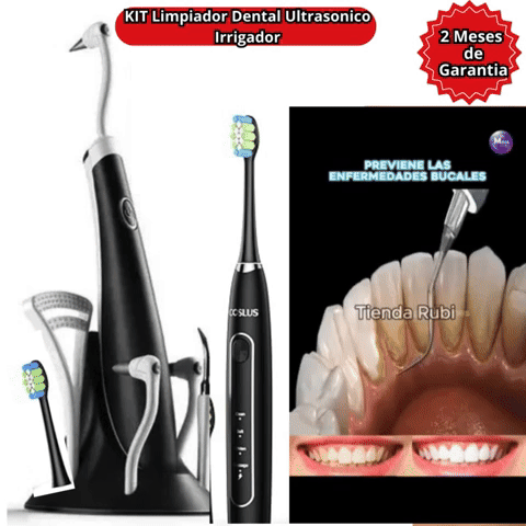 KIT Limpiador Dental Ultrasonico Irrigador Gratis hielo dental