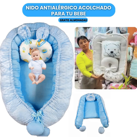 NIDO ANTIALERGICO ACOLCHADO PARA BEBE