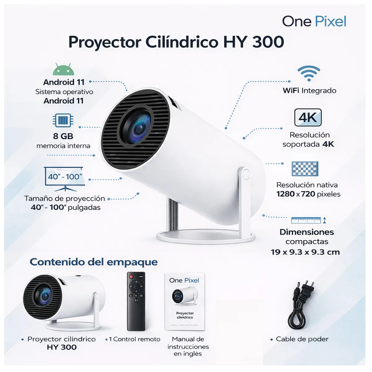 Proyector Smart Para Cine En Casa Hy300